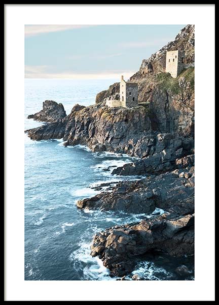 Botallack Tin Mine North Cornwall Plakat i gruppen Plakater / Naturmotiv hos Desenio AB (10470)