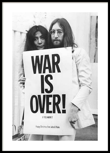 War is Over Plakat i gruppen Plakater / Svarthvitt hos Desenio AB (11970)
