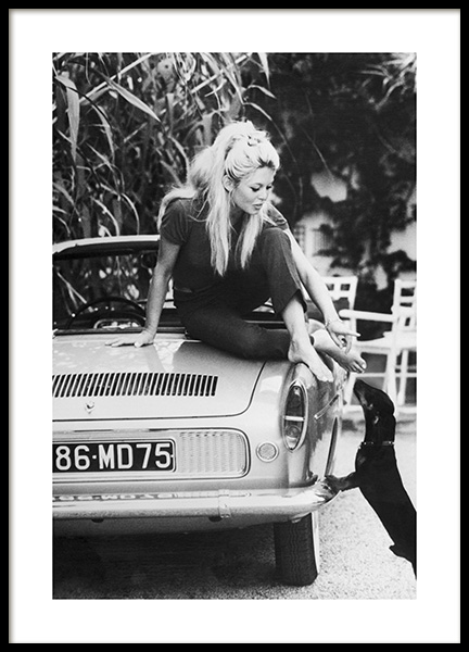 Brigitte Bardot Plakat i gruppen Plakater / Svarthvitt hos Desenio AB (11977)