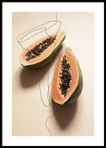 Papayas Plakat i gruppen Plakater / Kjøkkenplakater hos Desenio AB (12820)