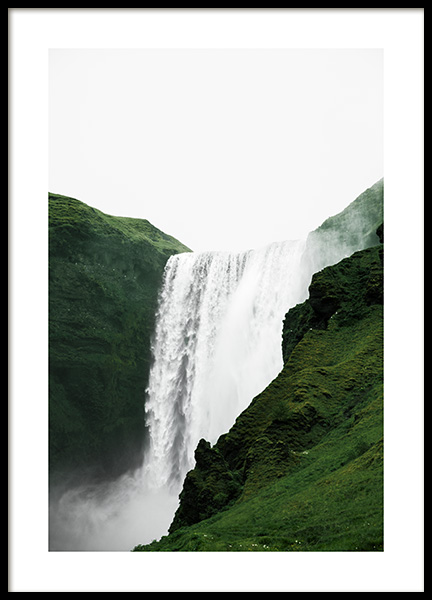 Skogafoss View Plakat i gruppen Plakater / Naturmotiv hos Desenio AB (13355)