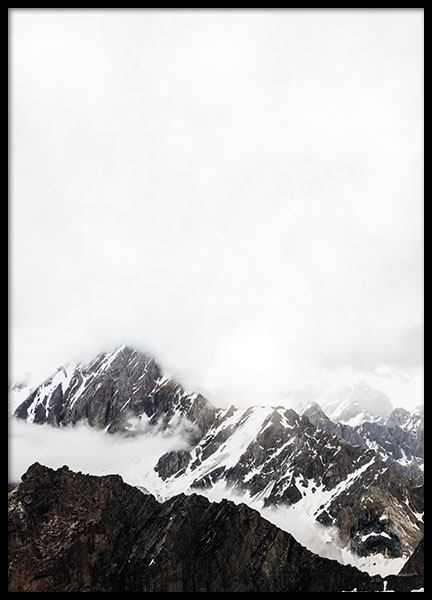Plakater og posters med stilrene foto av fjell