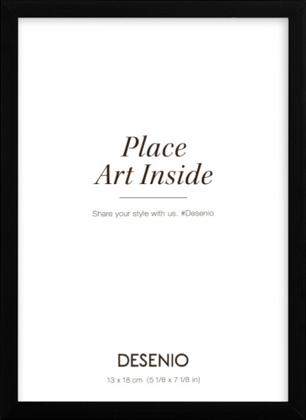 Metall ramme svart, 13x18