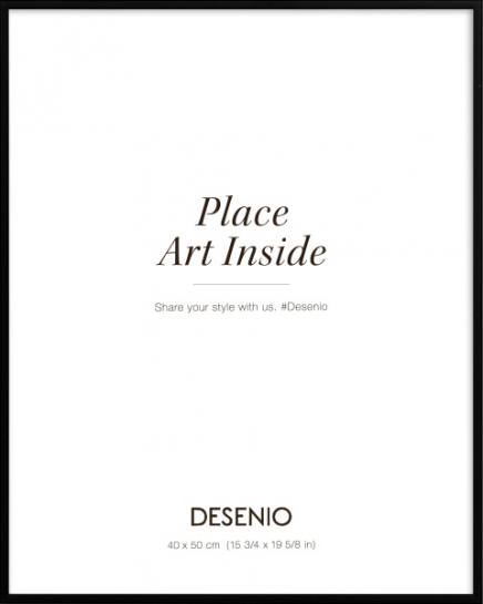 Metall ramme svart, 40x50