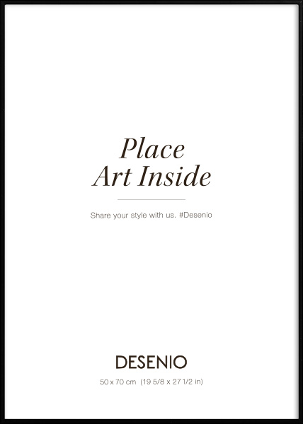 Metall ramme svart, 50x70
