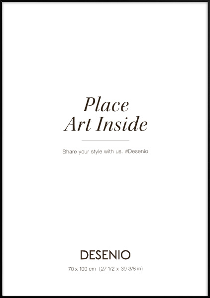 Metall ramme svart, 70x100