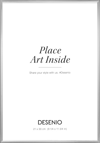Sølv ramme, 21x30