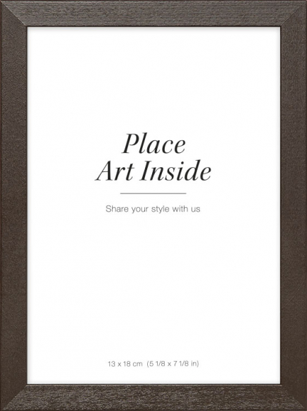Bilderamme av mørkt tre, 13x18