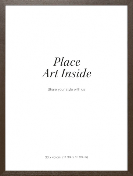 Bilderamme av mørkt tre, 30x40