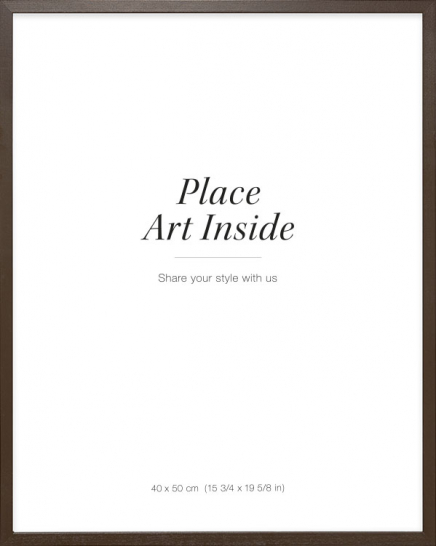 Bilderamme av mørkt tre, 40x50