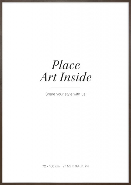 Bilderamme av mørkt tre, 70x100