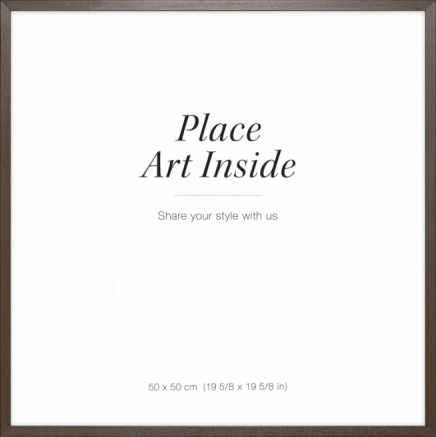 Bilderamme av mørkt tre, 50x50