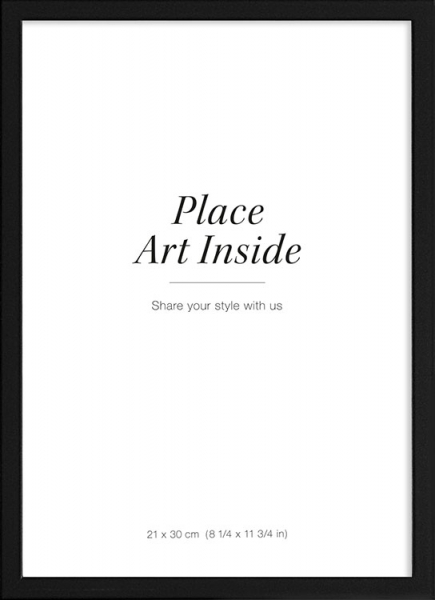 Svart ramme, 21x30