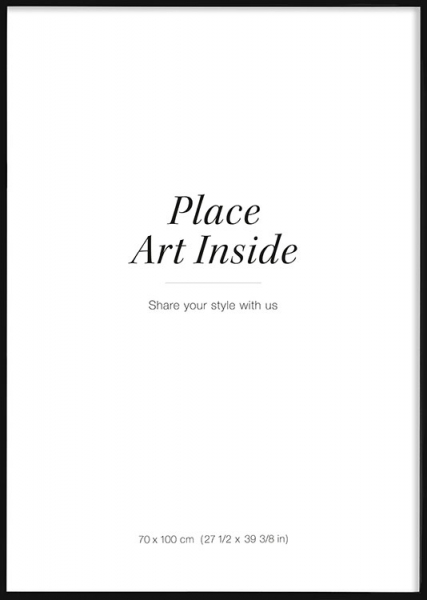 Svart ramme, 70x100