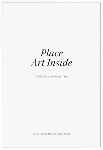 Hvit ramme, 70x100