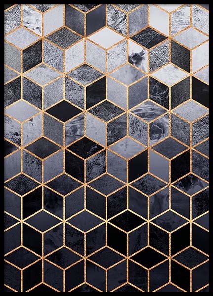 Daydream Cubes Plakat i gruppen Plakater / Kunstmotiv hos Desenio AB (pre0021)