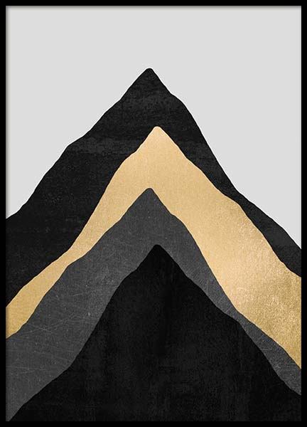 Four Mountains Plakat i gruppen Plakater / Kunstmotiv hos Desenio AB (pre0022)