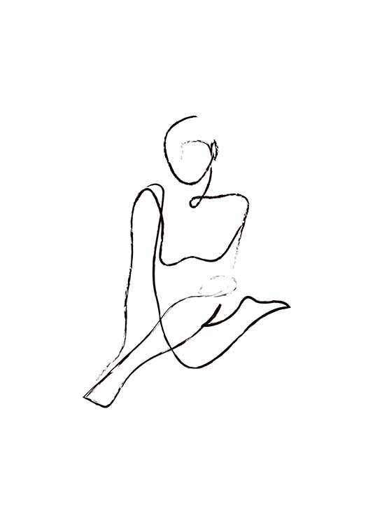 Abstract Nudes No2 Plakat