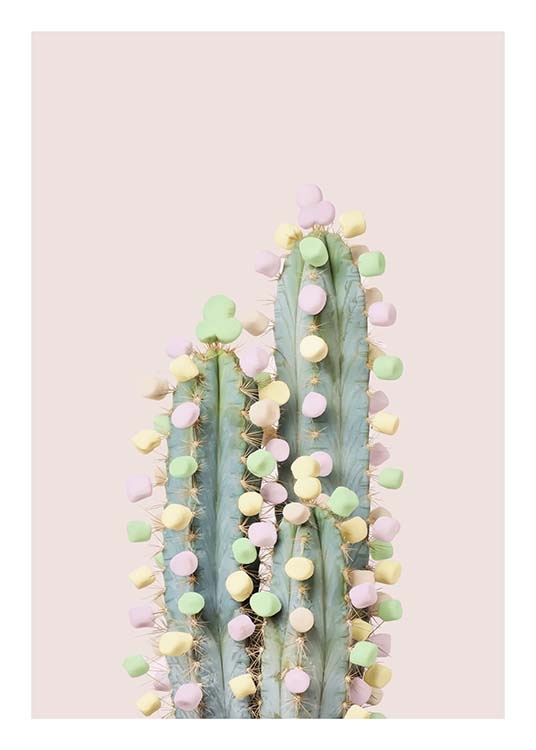 Candy Cactus Plakat / Barneplakater hos Desenio AB (10340)