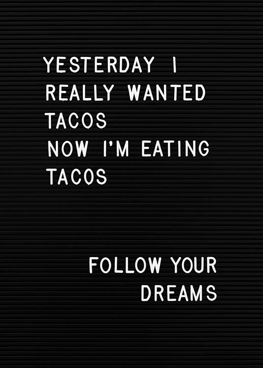 Taco Dreams Plakat