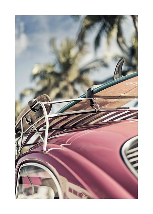Vintage Surf Car Plakat / Fotokunst hos Desenio AB (10644)