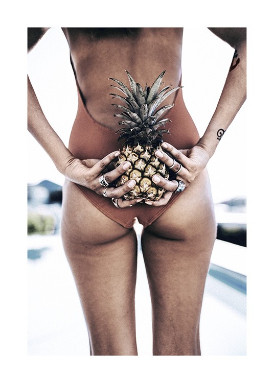 Pineapple Girl Plakat / Fotokunst hos Desenio AB (10662)