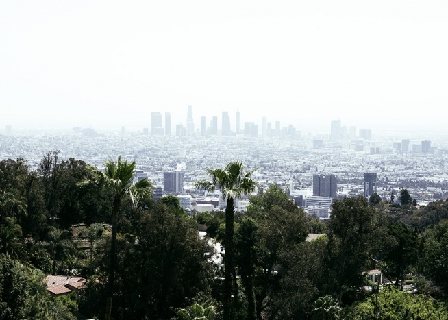 Skyline of Los Angeles Plakat / 50x70 cm hos Desenio AB (10787)