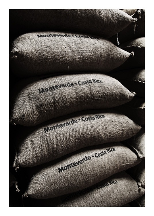 Coffee Bean Bags Plakat