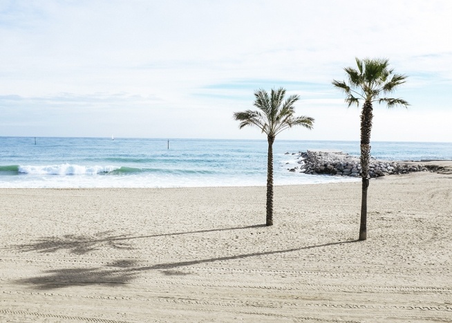 Barcelona Beach Plakat / Naturmotiv hos Desenio AB (10888)