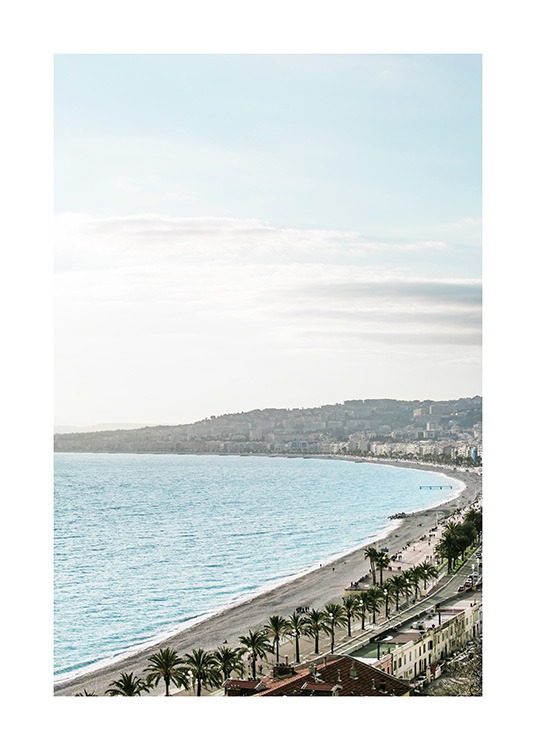 Beach View in Nice Plakat / Naturmotiv hos Desenio AB (10897)