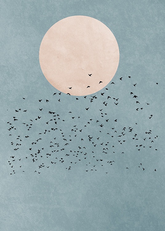 Birds Fly Away Plakat