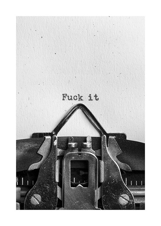 F**k It Plakat
