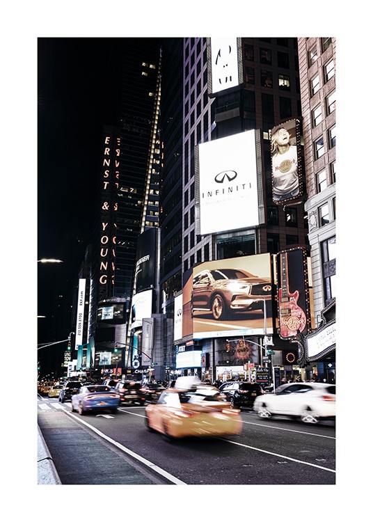 Times Square by Night Plakat / Fotokunst hos Desenio AB (11322)