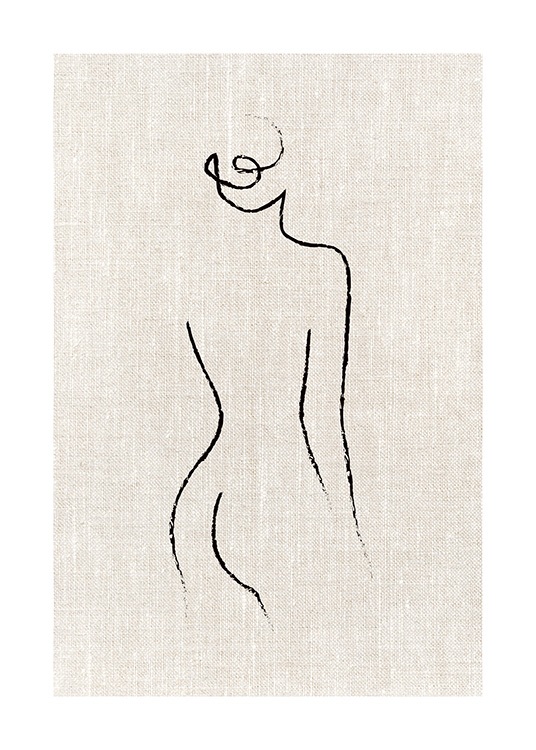 Texture Line Bun Plakat