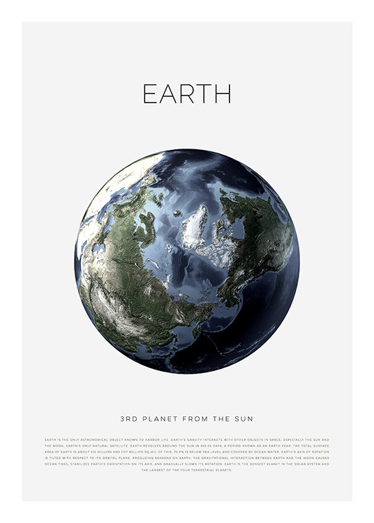 Planet Earth Plakat / Barneplakater hos Desenio AB (11440)