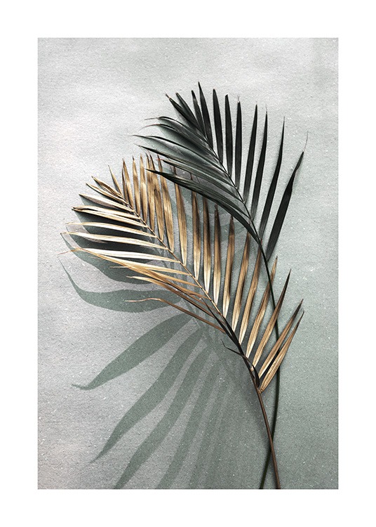 Gold and Green Shadow Plakat