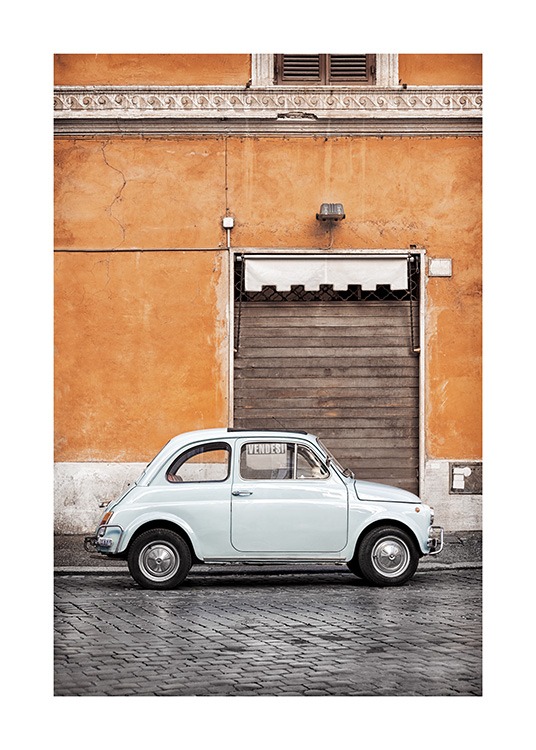 Vintage Car in Rome Plakat / Fotokunst hos Desenio AB (11574)