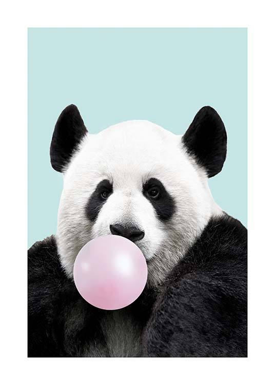 Bubblegum Panda Plakat / Barneplakater hos Desenio AB (11770)