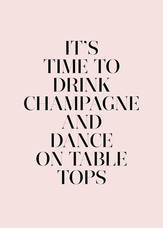 Champagne and Dance Plakat