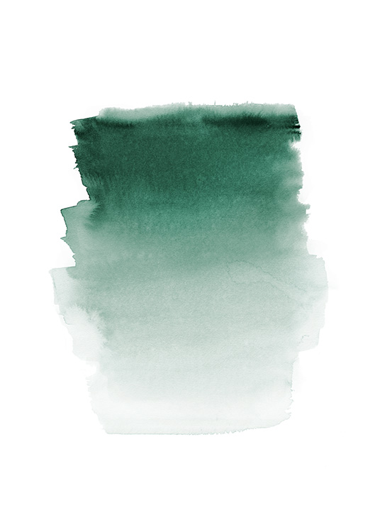 Green Watercolor Plakat