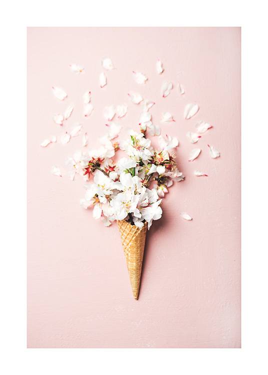 Flower Cone Pink Plakat / Fotokunst hos Desenio AB (12531)