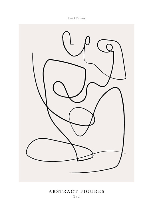 Abstract Figures No1 Plakat