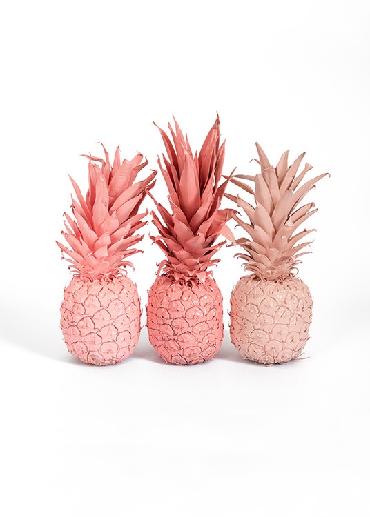 Pink Pineapples Plakat