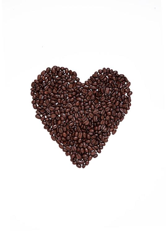 Coffee Heart Plakat / Kjøkkenplakater hos Desenio AB (12714)