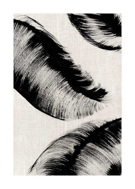 Ink Leaves No2 Plakat / Kunstmotiv hos Desenio AB (12809)