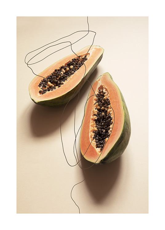 Papayas Plakat