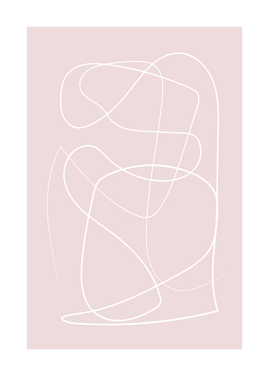Dusty Lines No2 Plakat / Kunstmotiv hos Desenio AB (12892)