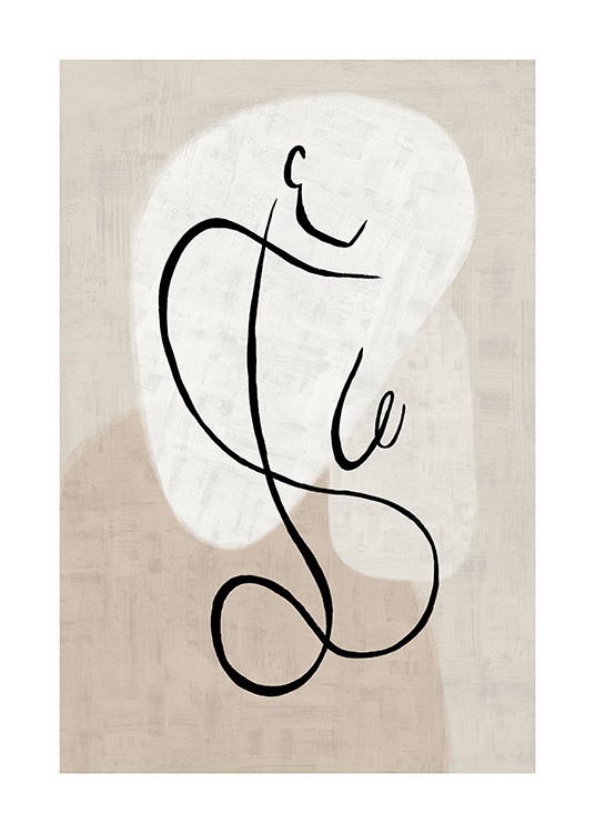 Abstract Line Art No1 Plakat