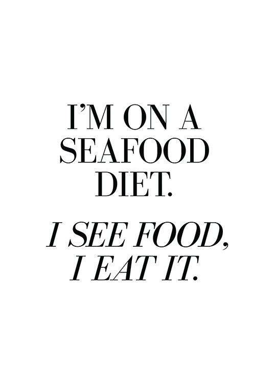 Seafood Diet Plakat