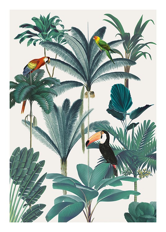 Royal Botanical Birds Plakat